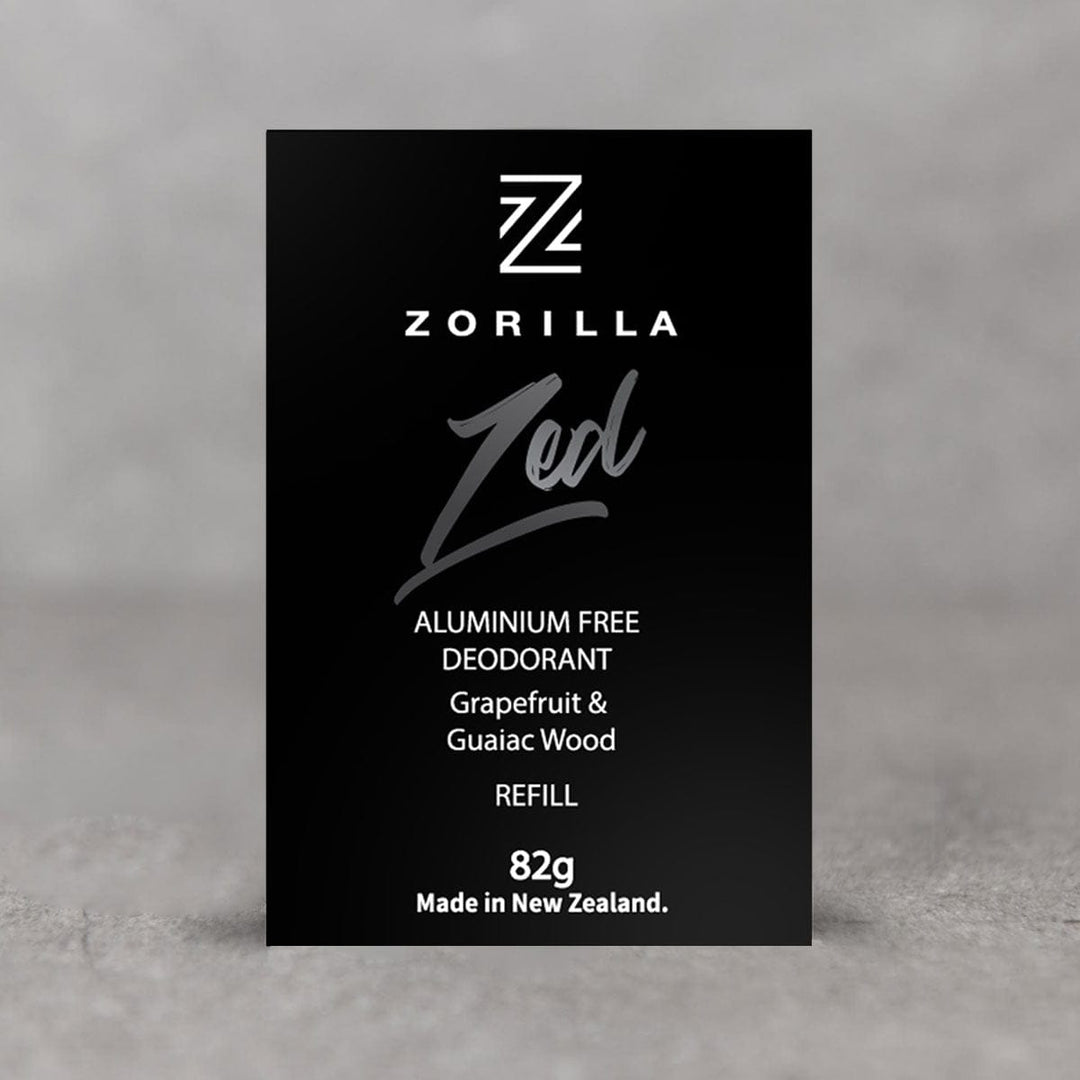 Zorilla Mens Aluminium Free Deodorant Zed Grapefruit & Guaiac Wood