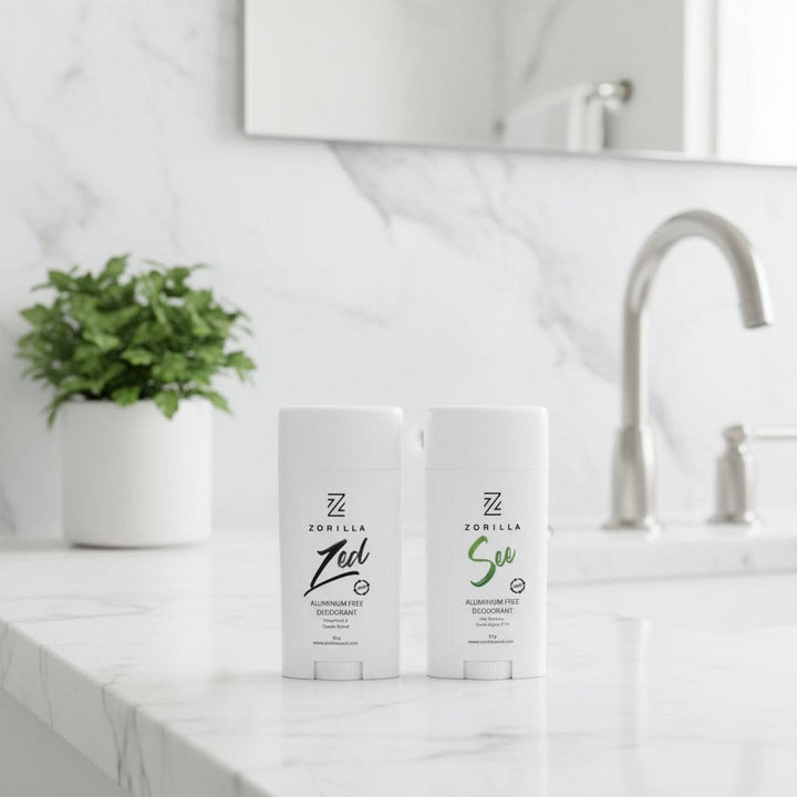 NZ Made Mens Cologne Scented Aluminium Free Deodorants Zed and See Gift Pack of Two