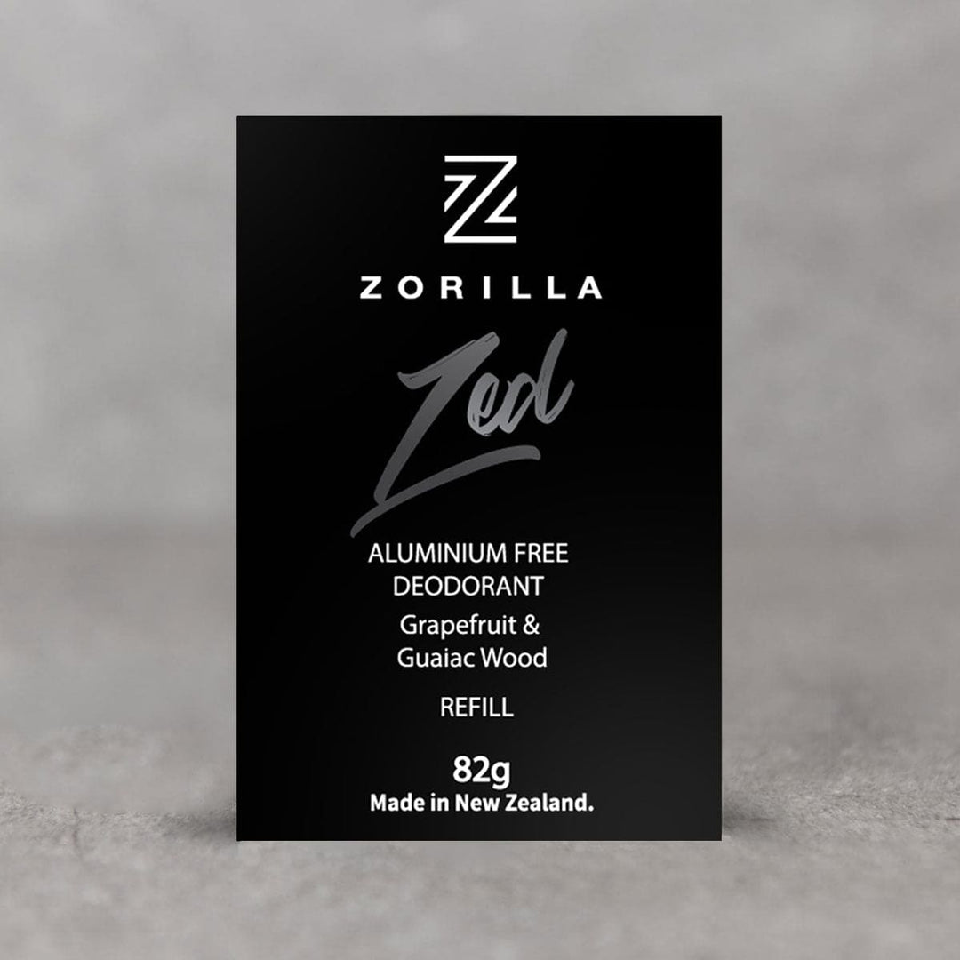 Zorilla Aluminium Free Deodorant Zed Grapefruit and Guaiac Wood REFILL