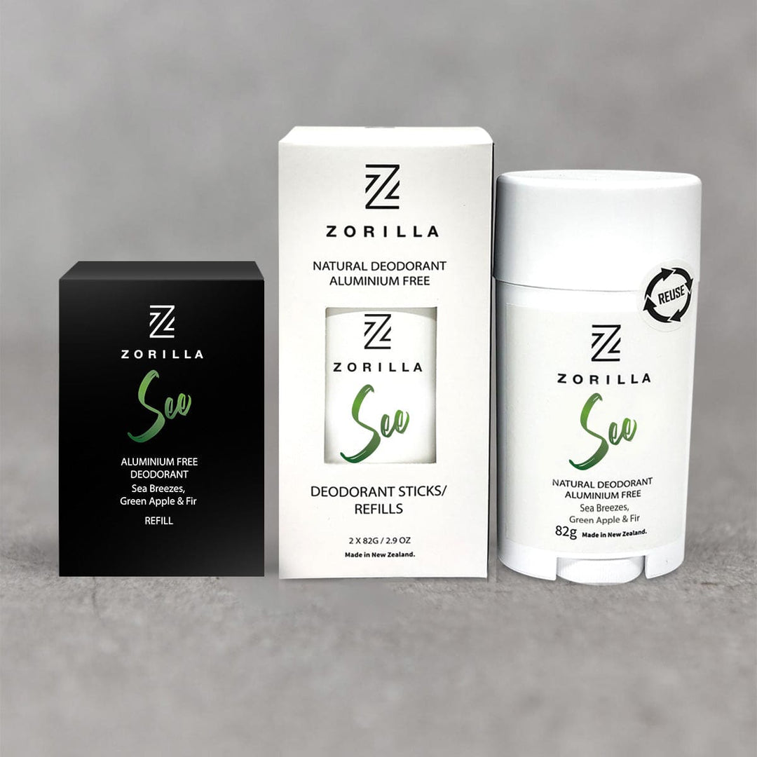 NEW!!! Zorilla Aluminium Free Deodorant See. Sea Breezes