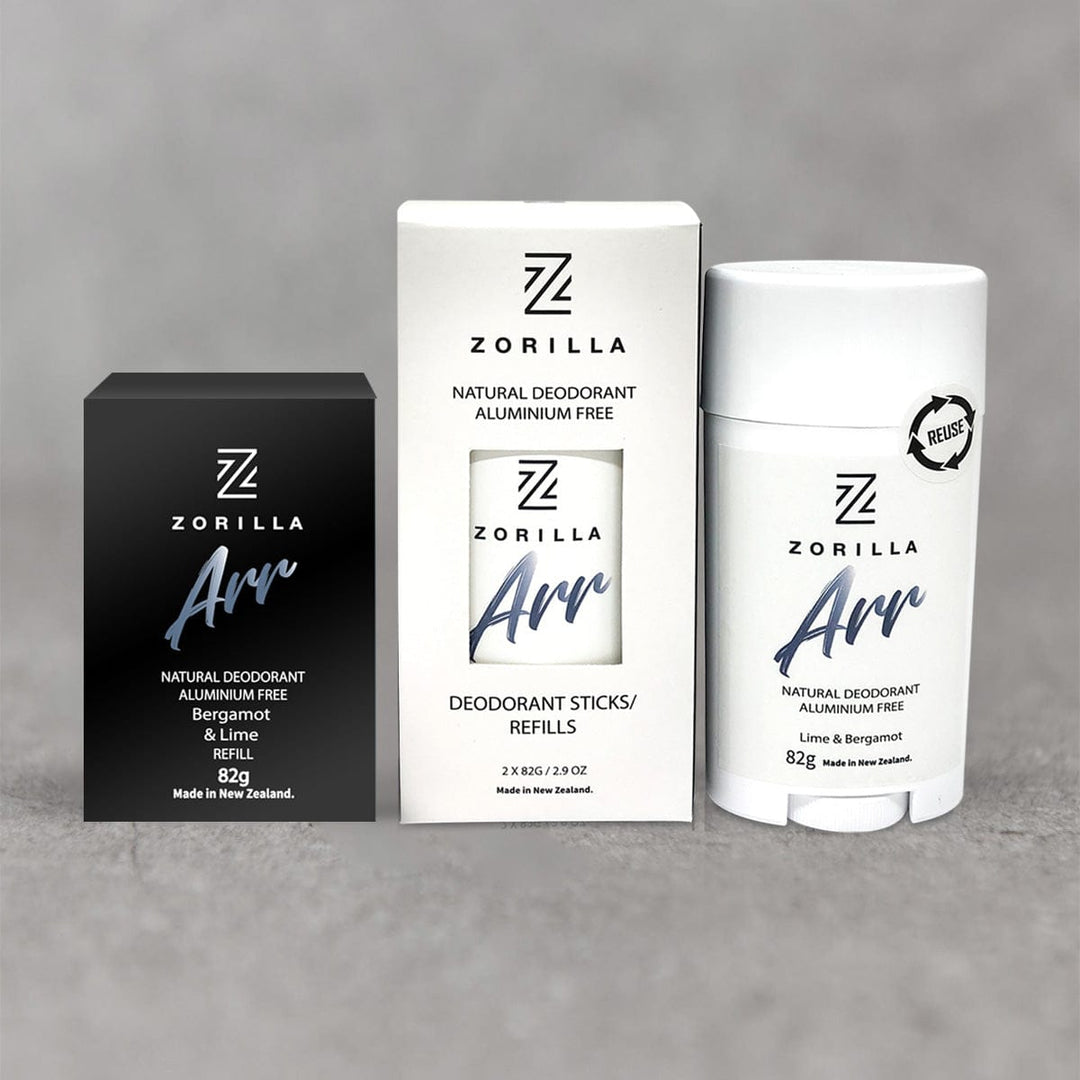 Zorilla Refillable Mens Aluminium Free Deodorant Arr Lime & Bergamot