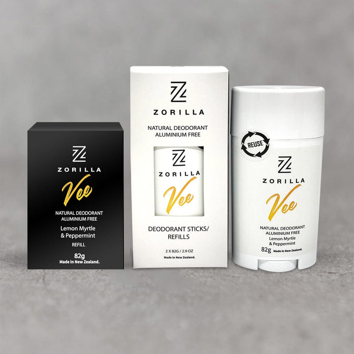 Zorilla Aluminium Free Men's Deodorant Vee Lemon Myrtle and Peppermint
