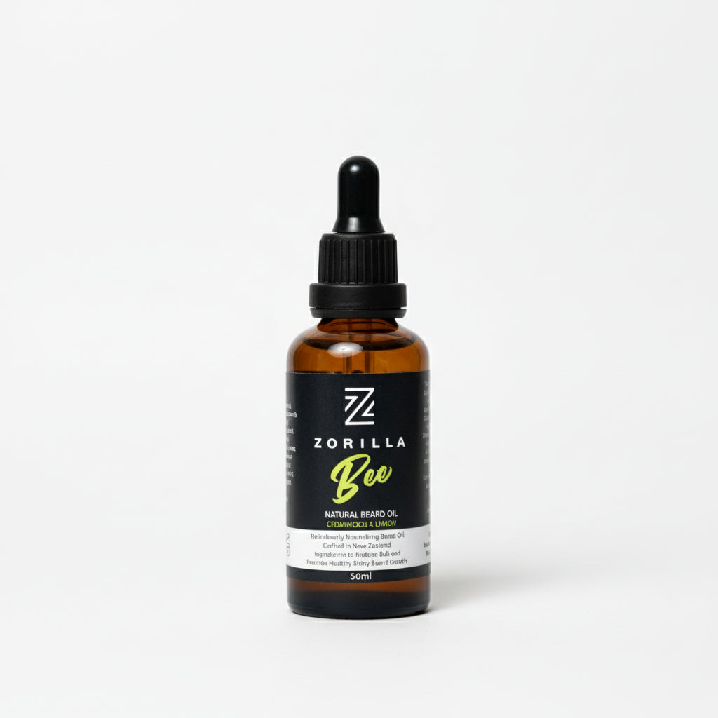 Zorilla Beard Oil in a bottle 
